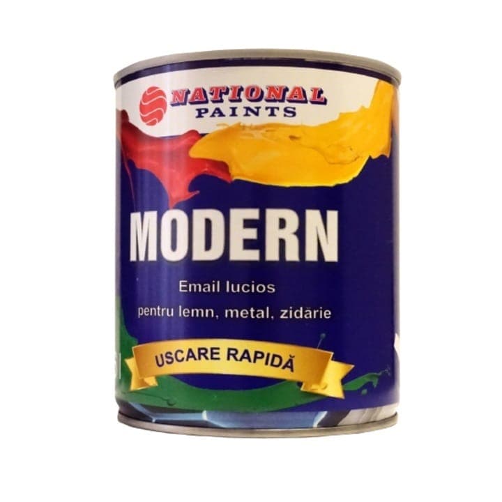 Email alchidic modern, alb #REZISTENT, 0.6 L