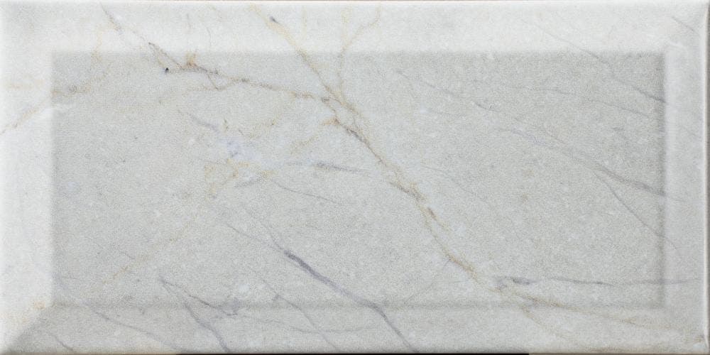 Faianta Bisel Marmol Gris Brillo, 10×20 cm — imagine 2