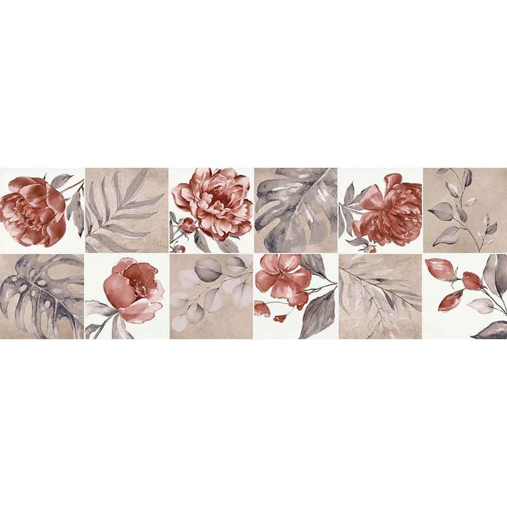 Faianta Faenza Patchwork Red, 25,5×75,5 cm — imagine 3