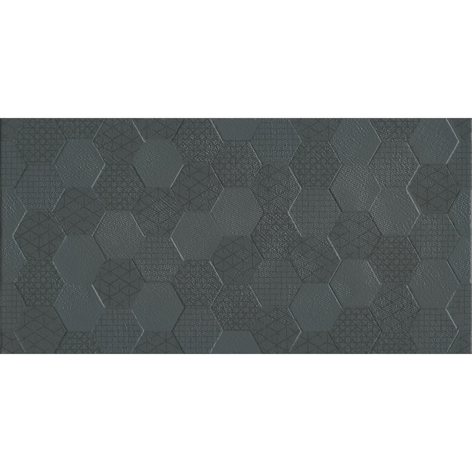 Faianta Grafen Hexagon Antracite, 30×60 cm