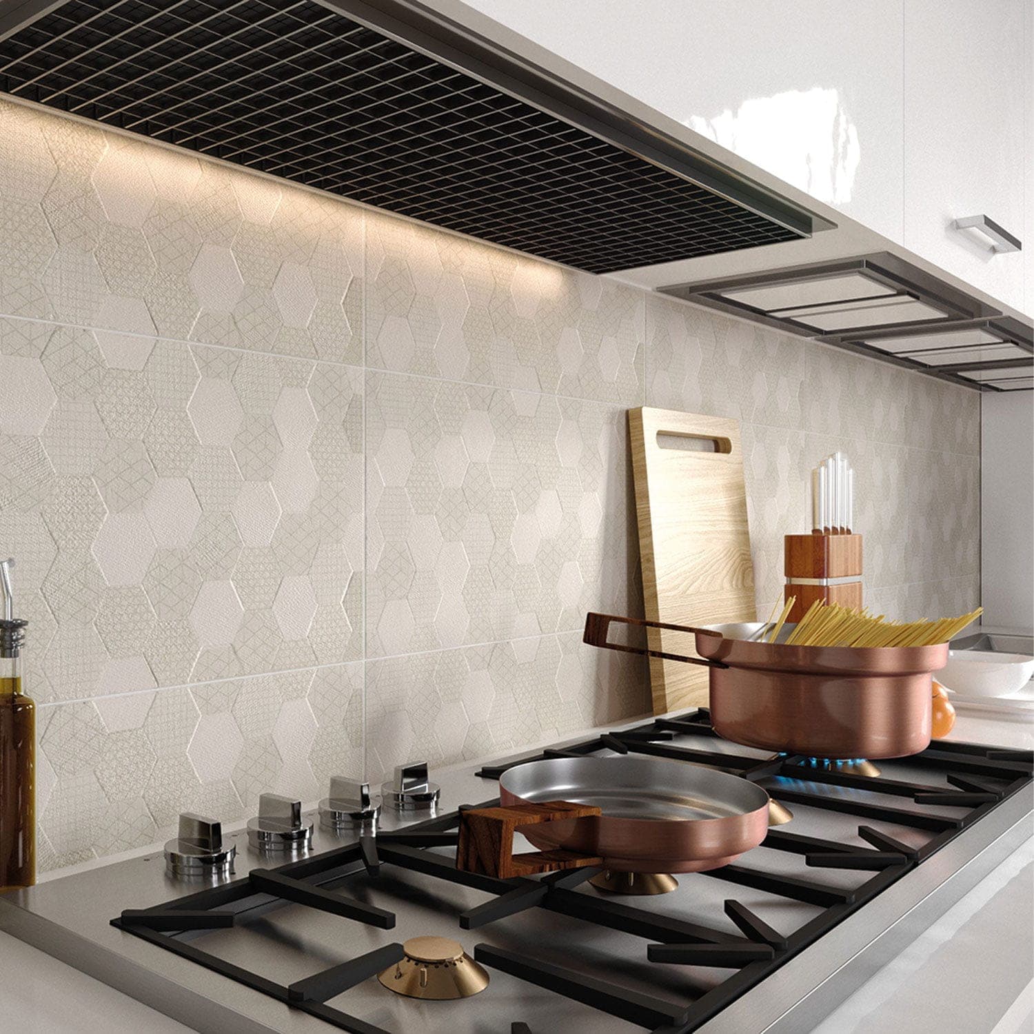 Faianta Grafen Hexagon White, 30×60 cm — imagine 2