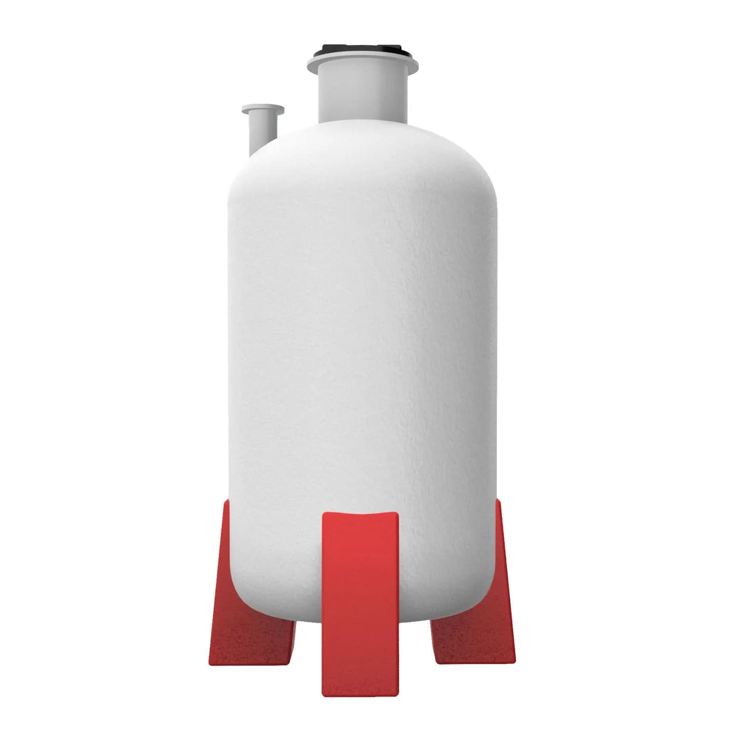 Rezervor din fibră de sticlă, vertical cu suporți, 5000 L