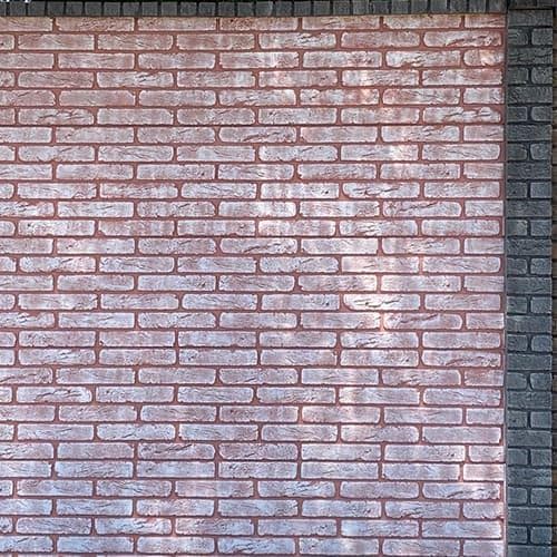 Gard modular cu o fatada din piatra decorativa Old Brick — imagine 3