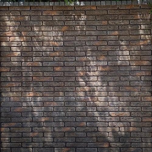 Gard modular cu o fatada din piatra decorativa Old Brick — imagine 4