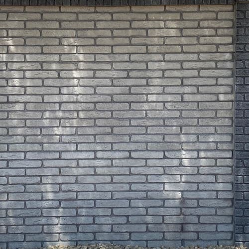 Gard modular cu o fatada din piatra decorativa Old Brick