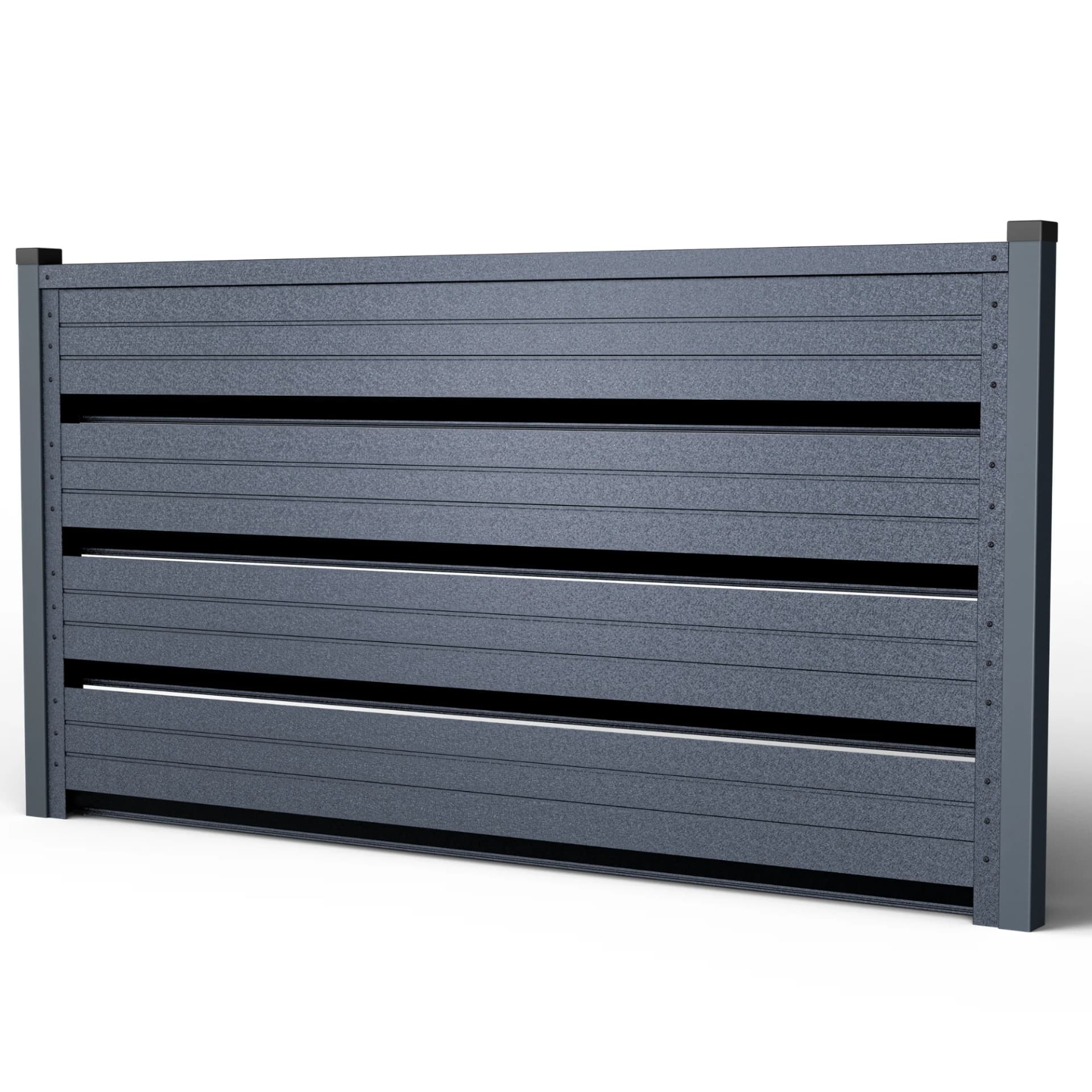 GARD ORIZONTAL ROMB Romb Grande | Gri Perlat — imagine 2