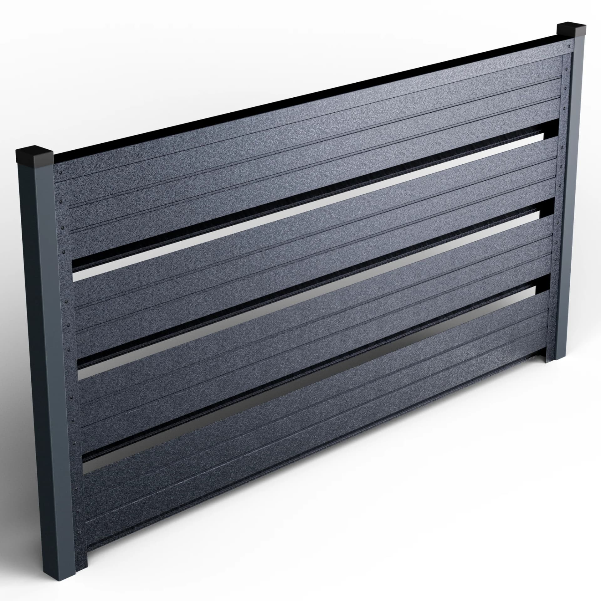 GARD ORIZONTAL ROMB Romb Grande | Gri Perlat — imagine 4