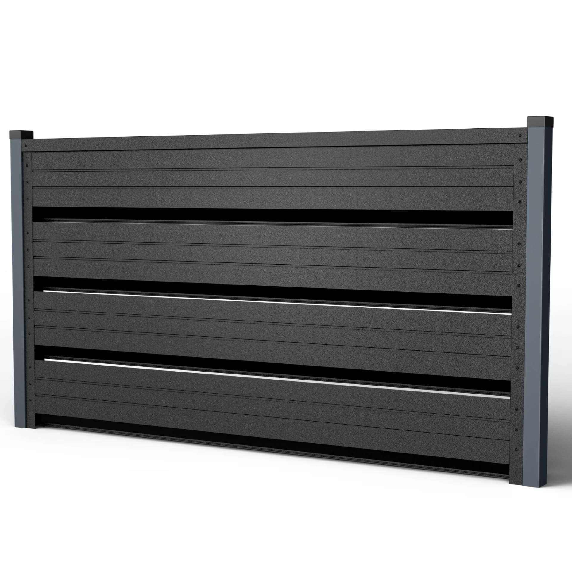 GARD ORIZONTAL ROMB Romb Grande | Negru De Noapte — imagine 2