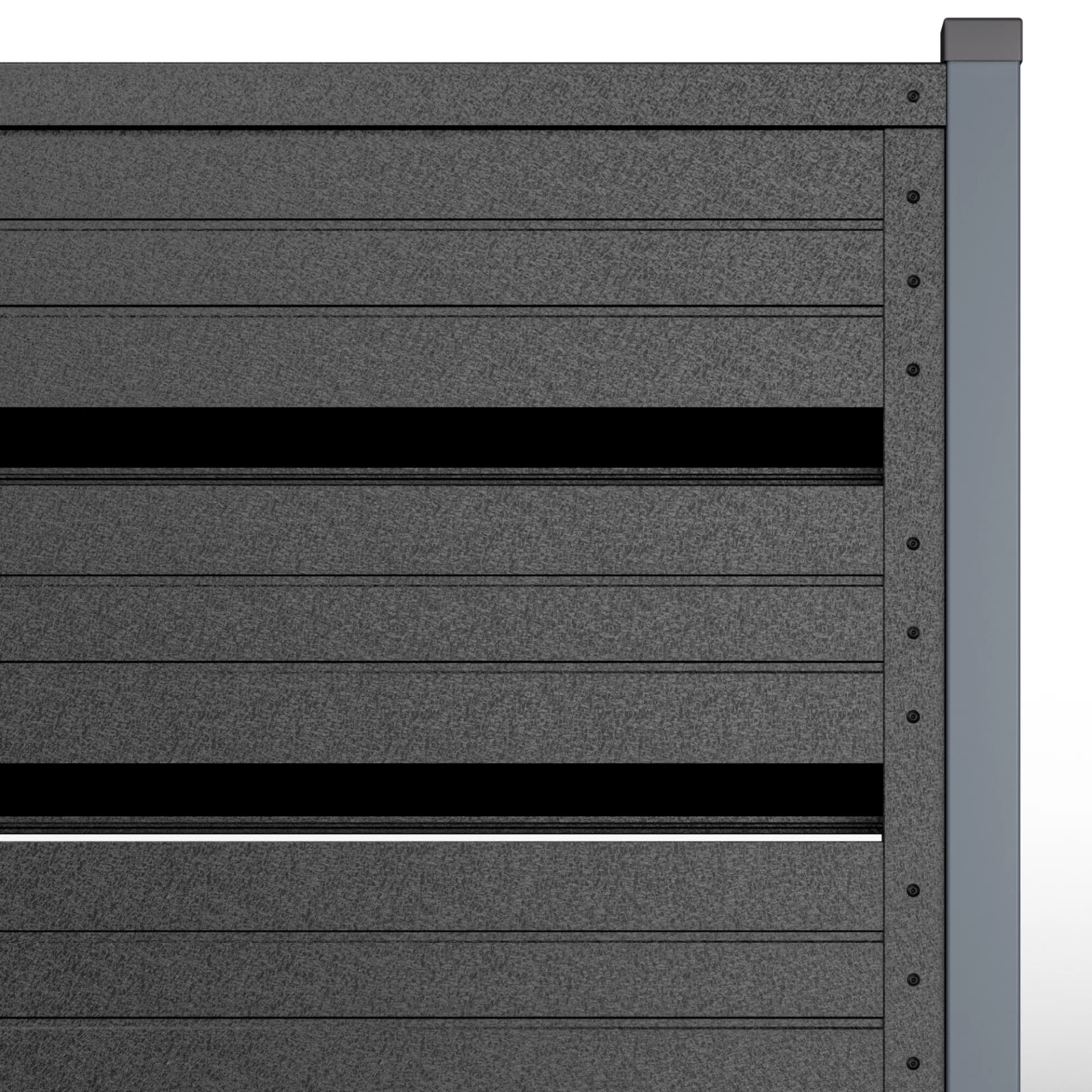 GARD ORIZONTAL ROMB Romb Grande | Negru De Noapte — imagine 3