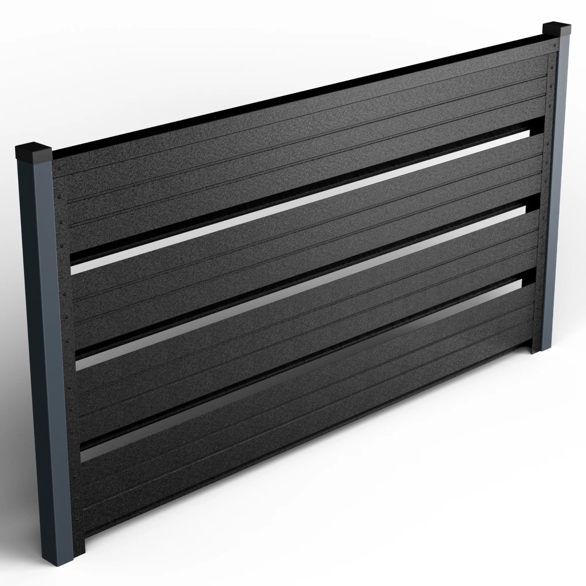 GARD ORIZONTAL ROMB Romb Grande | Negru De Noapte — imagine 4