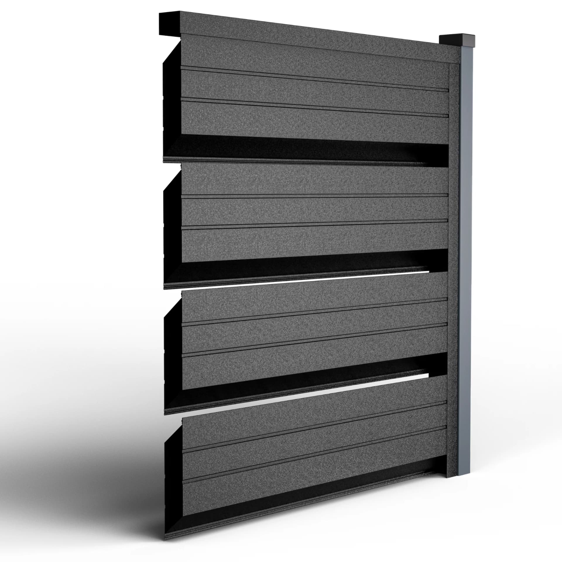 GARD ORIZONTAL ROMB Romb Grande | Negru De Noapte