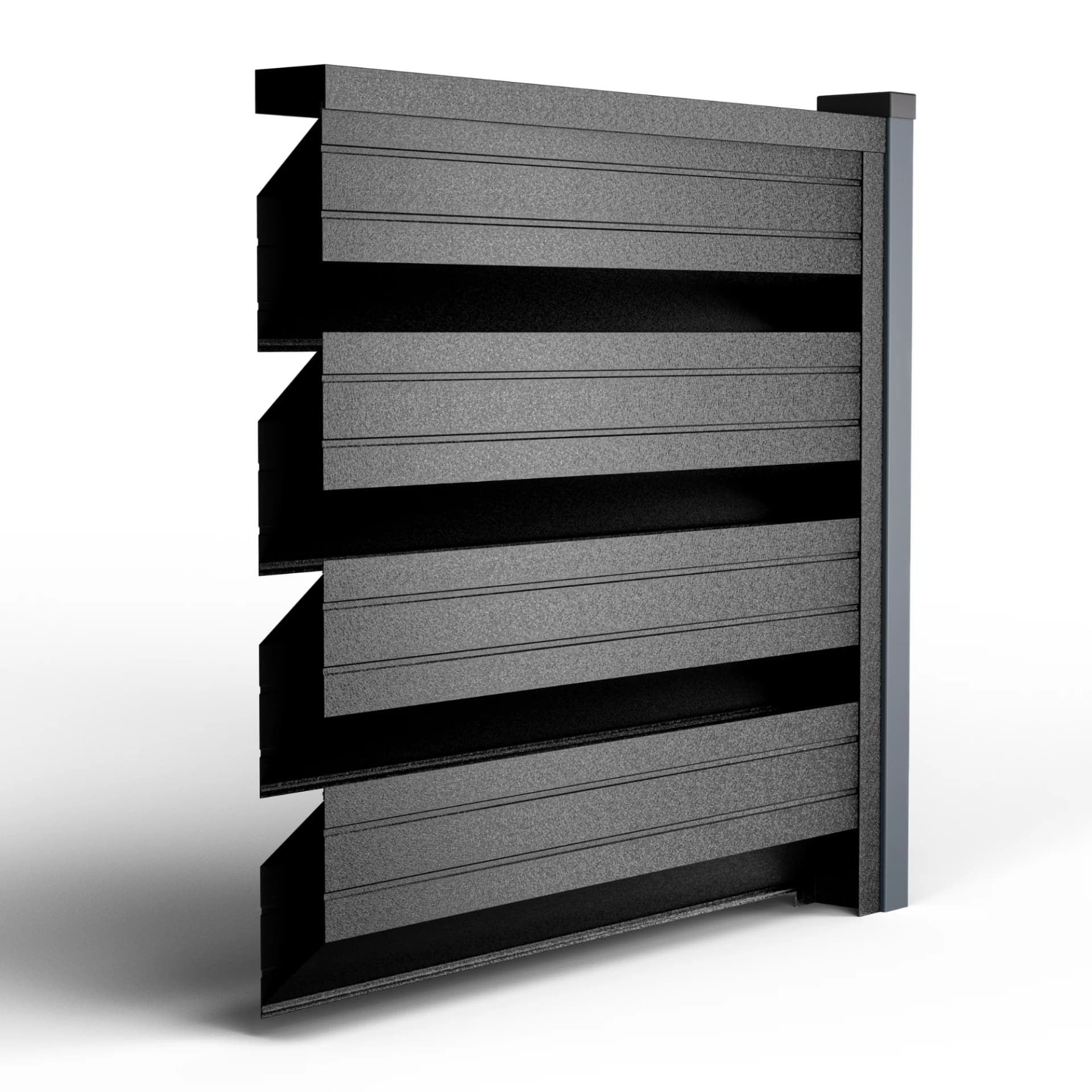 GARD ORIZONTAL ROMB Romb Max | Negru De Noapte
