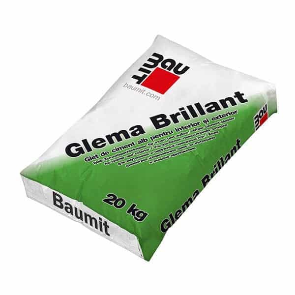 Glet de ciment alb interior/exterior Baumit GlemaBrillant — imagine 1