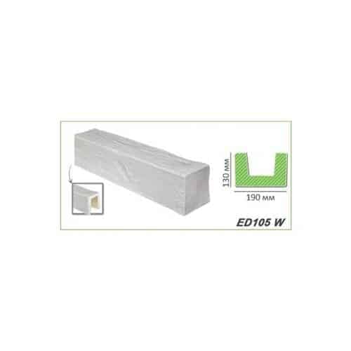 Grinda Decorativa Poliuretan Alb Modern 19x13cm 2m