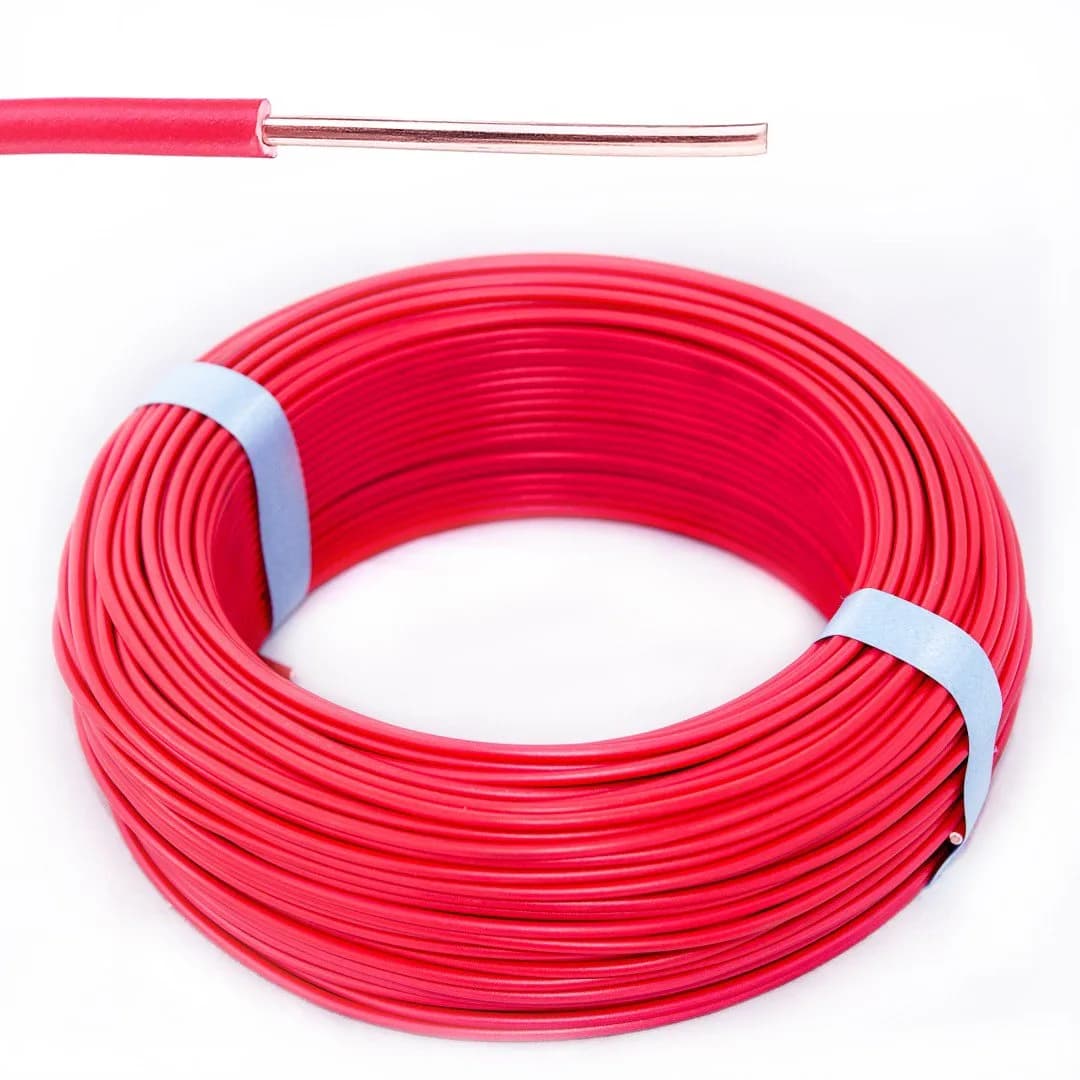Conductor de cupru 1,5mm2, roșu, tip H07V-U (FY)