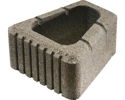 Jardinieră Semmelrock din beton maro deschis 30x15 cm