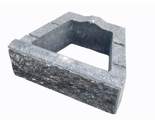 Jardinieră VIASTEIN Viahold din beton antracit granit 40x30x14,5 cm