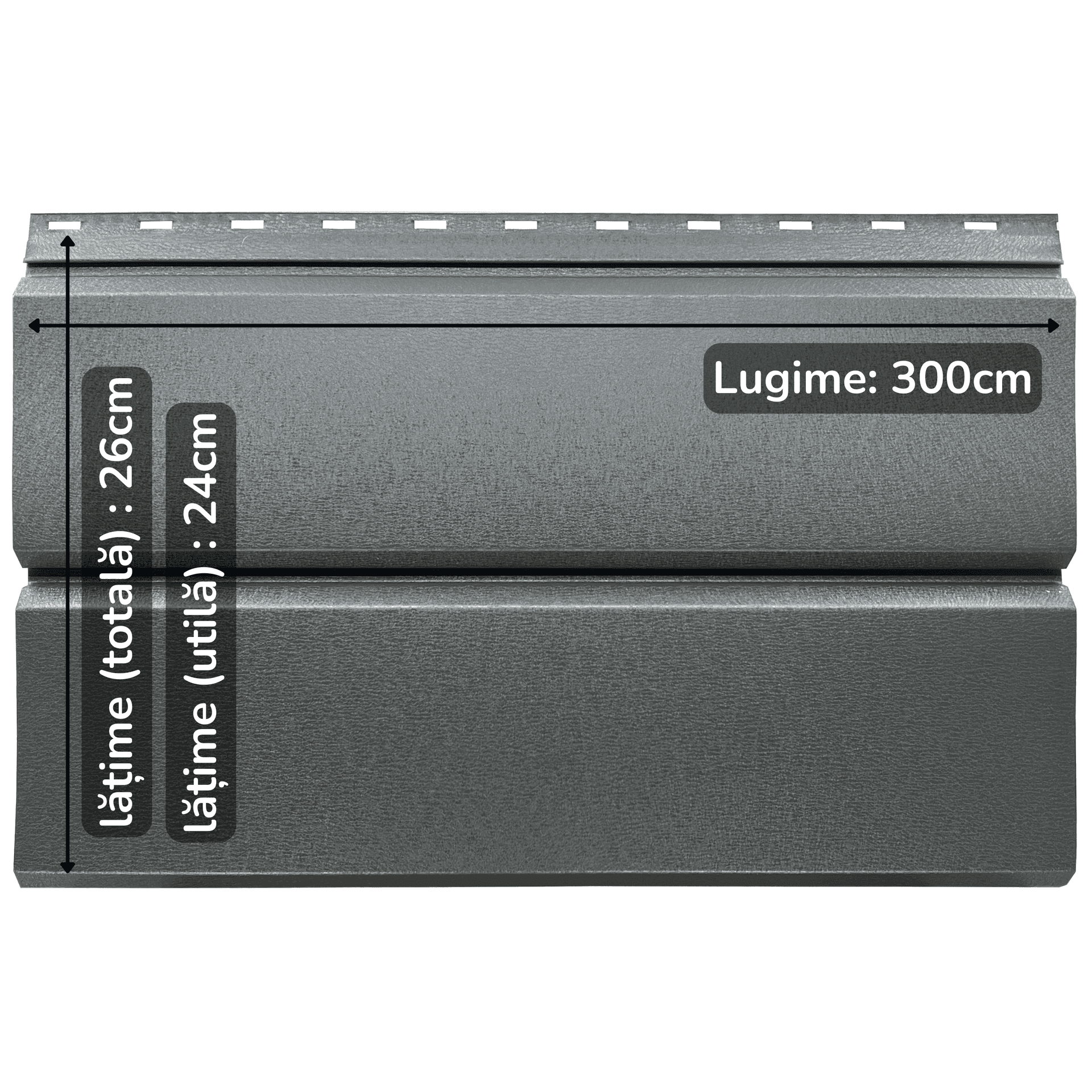 Lambriu Metalic TPS Jupiter, Mat, 0,45 mm — imagine 2