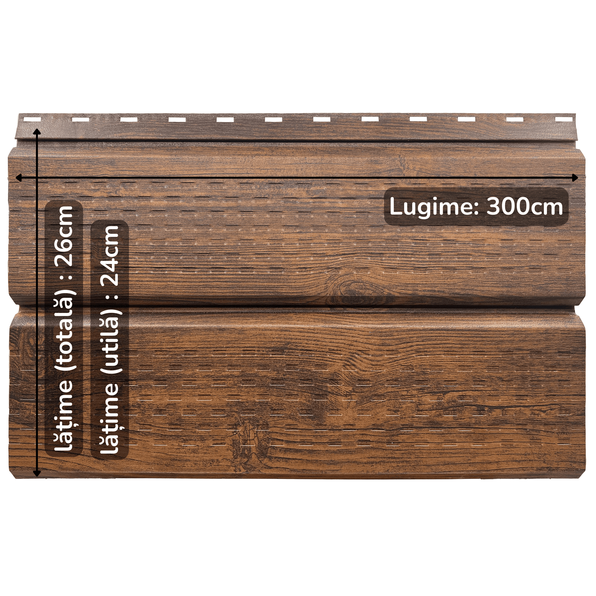 Lambriu Metalic TPS Saturn, Imitatie lemn, 0,40 mm — imagine 4