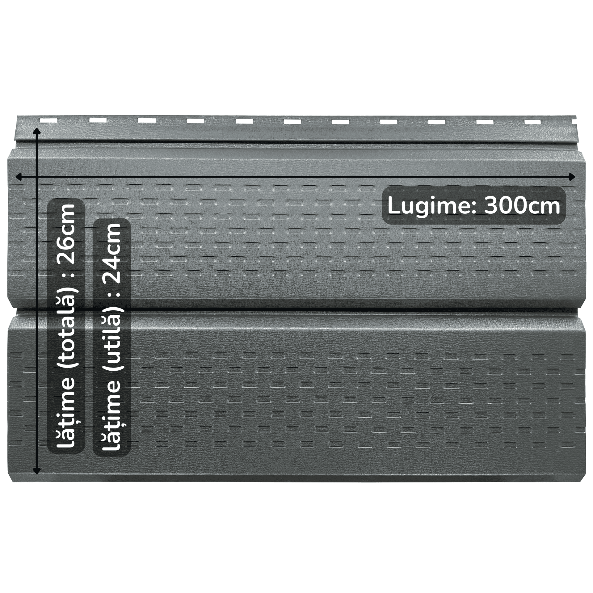 Lambriu Metalic TPS Saturn, Mat, 0,45 mm — imagine 4