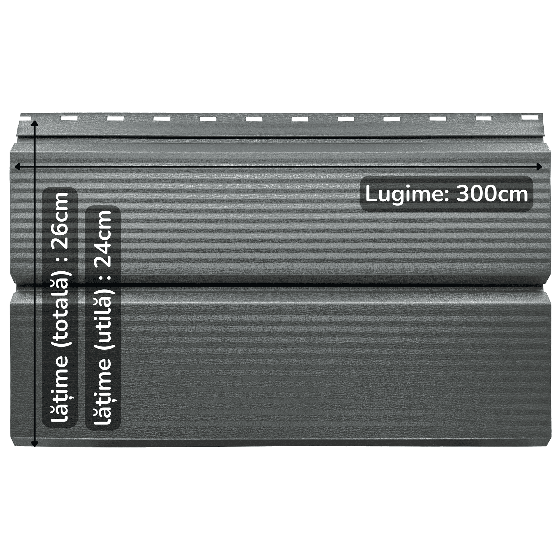 Lambriu Metalic TPS Venus, Mat, 0,45 mm — imagine 4