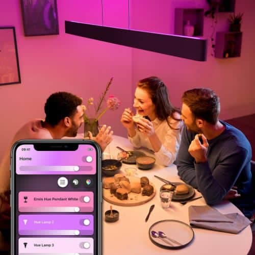 Lustra Philips Hue Ensis negru 2x39W 24V — imagine 2