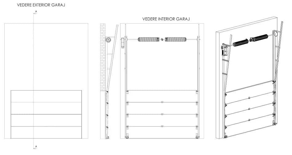 Sistem de culisare Vertical Lift pentru usi industriale