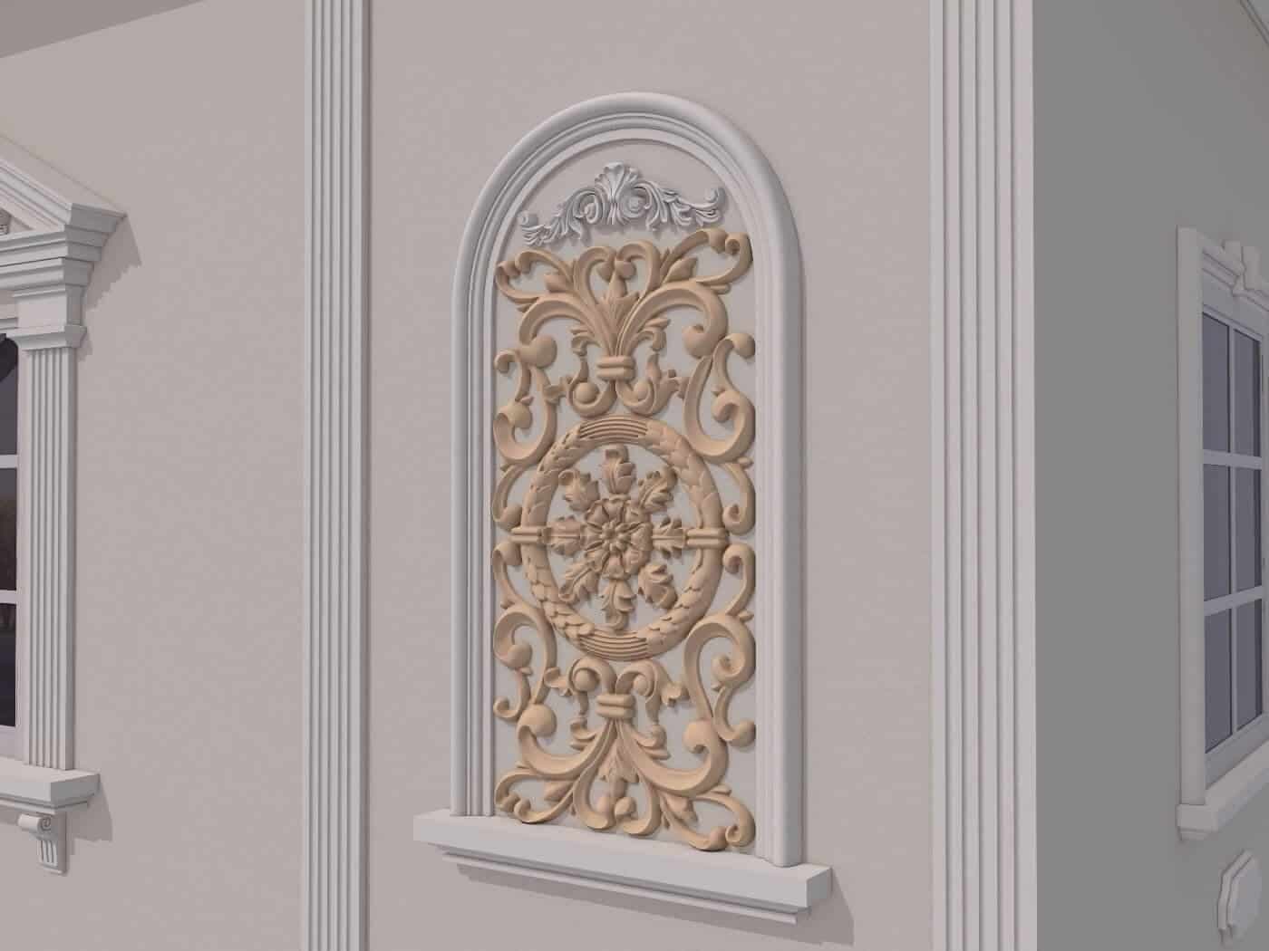 Ornament decorativ fatada TRAFOR 750x1250mm — imagine 2