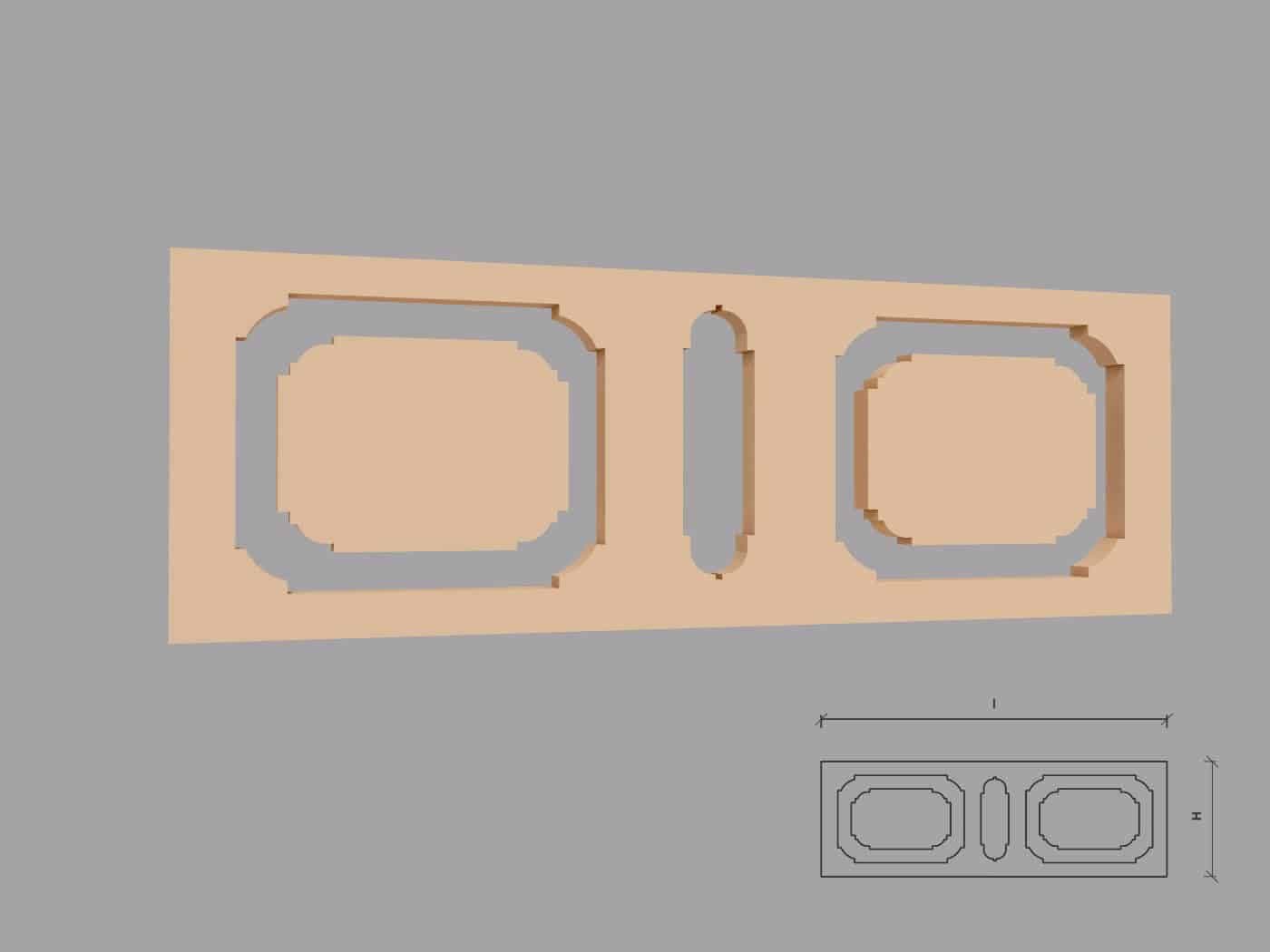 Ornament fatada FPADE02 400x1200mm