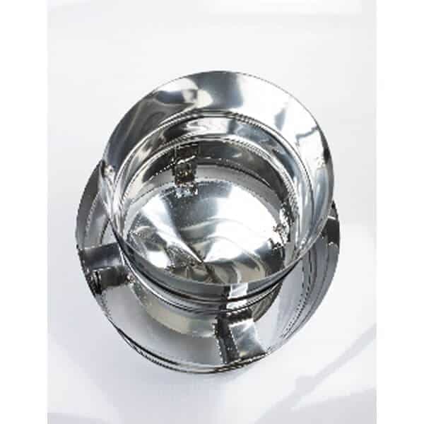 Palarie anti-vant cos de fum inox Ø 100, Kaminhorn