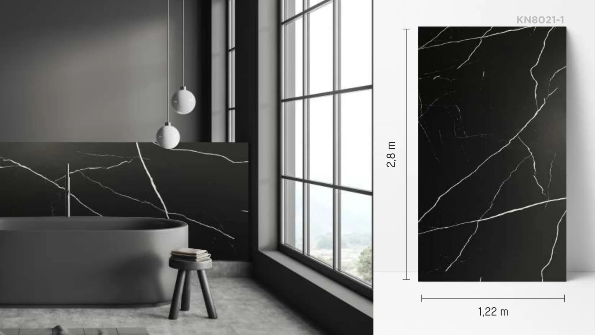 Panou decorativ KN8021-1, finisaj lucios
