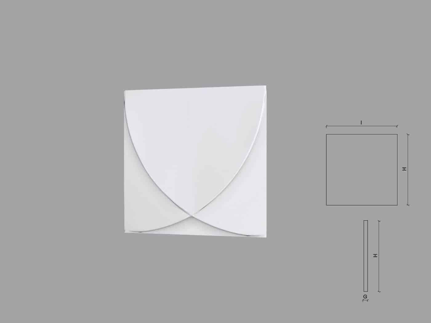 Panou Decorativ 3D din poliuretan, model Austru 300x300mm — imagine 1