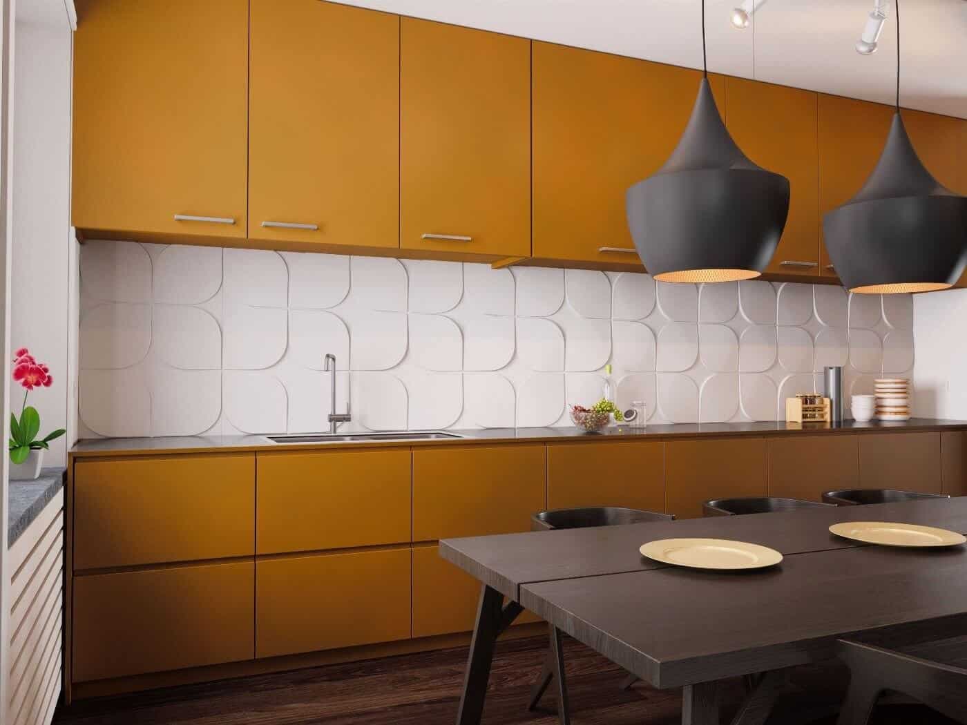 Panou Decorativ 3D din poliuretan model FLORES 600X600mm — imagine 2