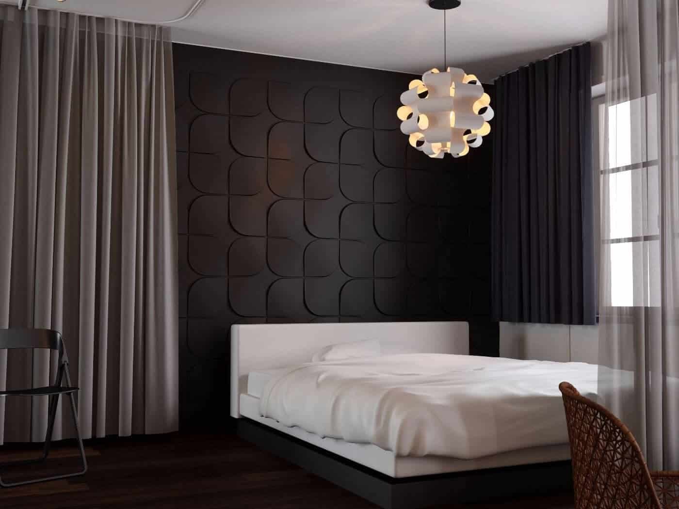 Panou Decorativ 3D din poliuretan model FLORES 600X600mm — imagine 3