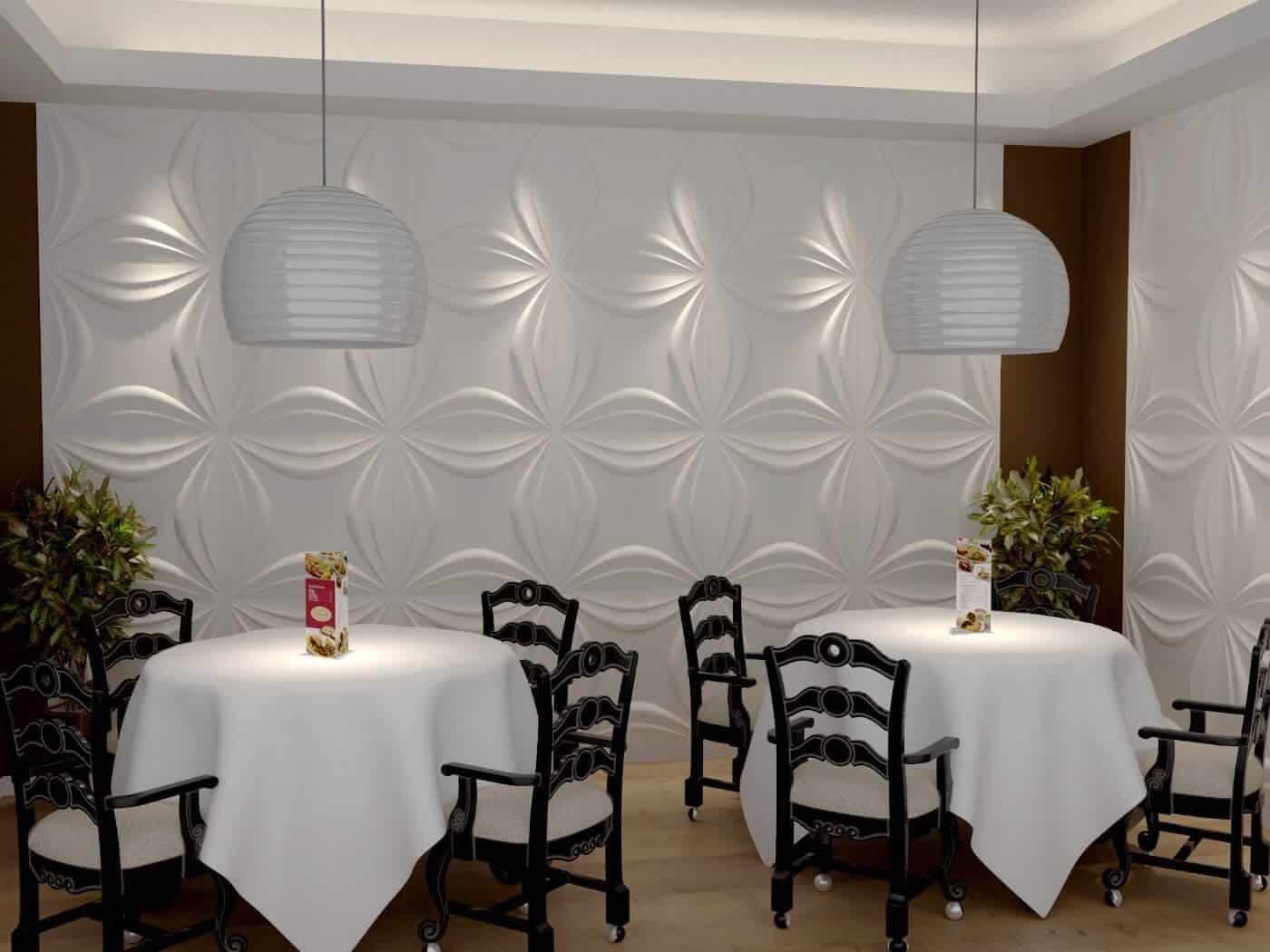 Panou Decorativ 3D din poliuretan model Liliac 600X600mm — imagine 2