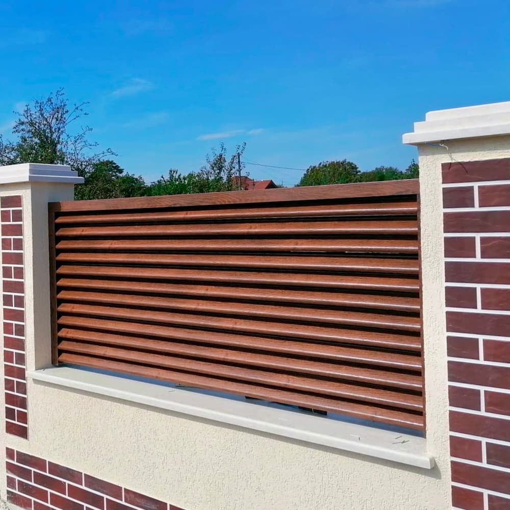 Panou Gard Jaluzele TPS PIRAMIDA Nuc Striat, 0.40mm — imagine 3