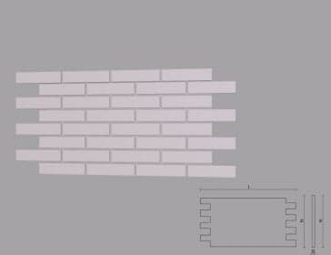 PANOU DIN POLIURETAN 3D MODEL CARAMIDA 1100x50mm — imagine 1