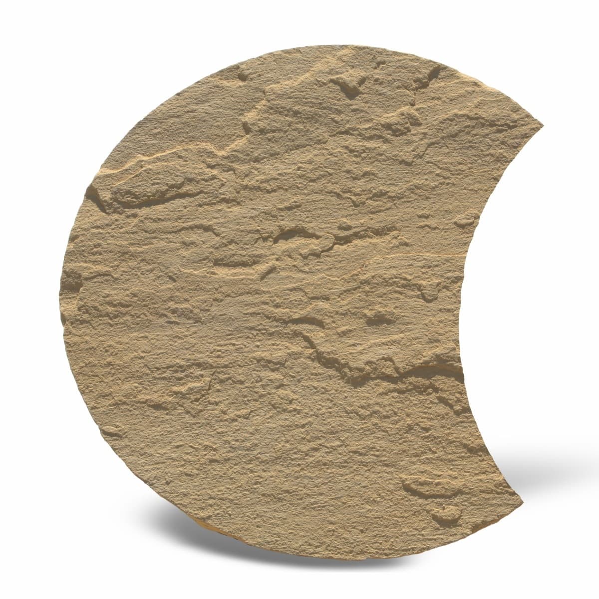 Pas japonez, semiluna, beige, diametru 50 cm