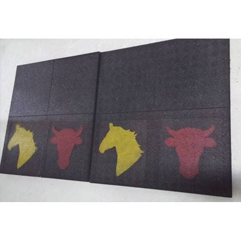 Pavaj Pavele De Cauciuc 100x100x5 cm negru — imagine 2