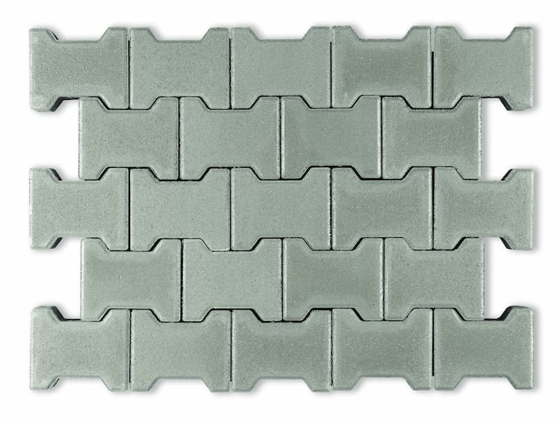 Pavaj Symmetrica Dublu T gri, 8 cm — imagine 3