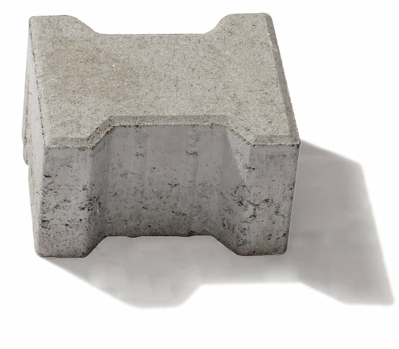 Pavaj Symmetrica Dublu T gri, 10 cm — imagine 1