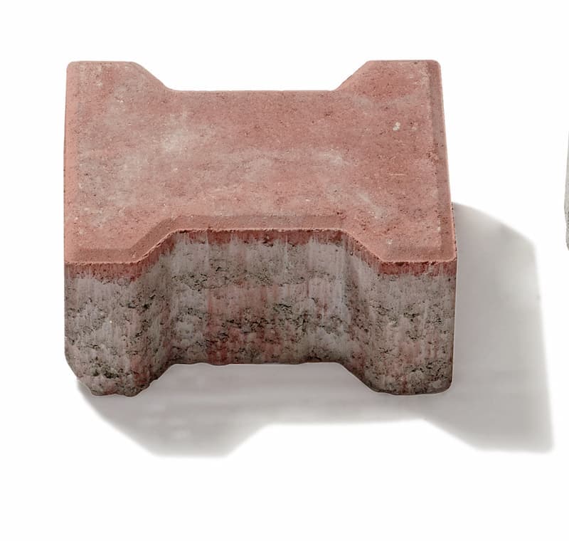Pavaj Symmetrica Dublu T rosu, 8 cm — imagine 1