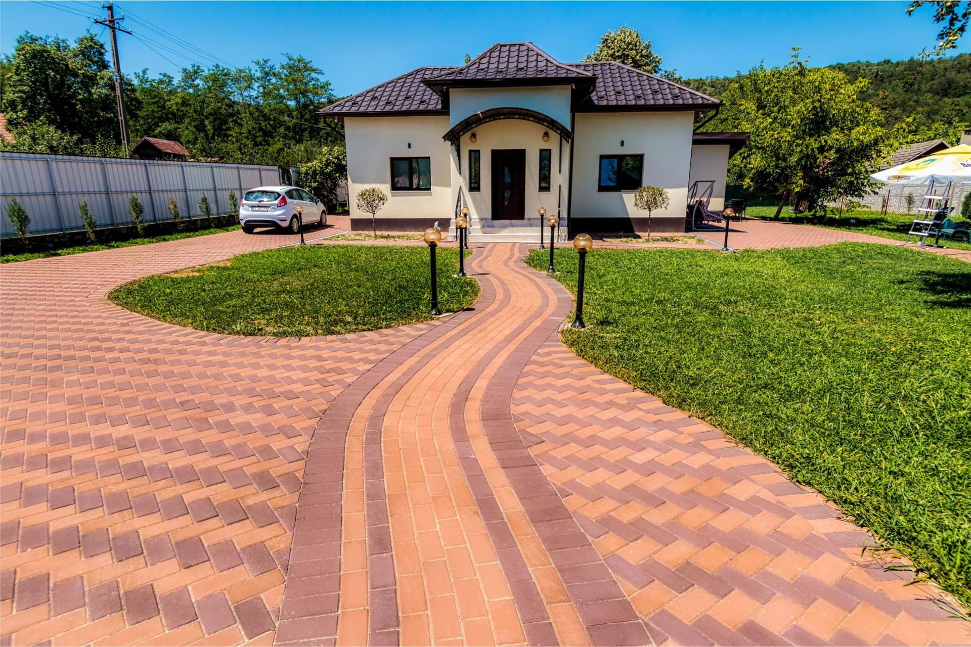 Pavaj WISE Parket 60 mm mix roșu — imagine 1