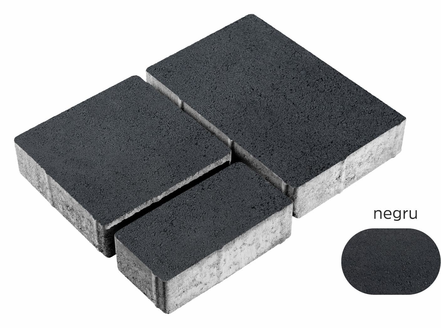 Pavaj WISE Tetra Combi 60 mm negru — imagine 2