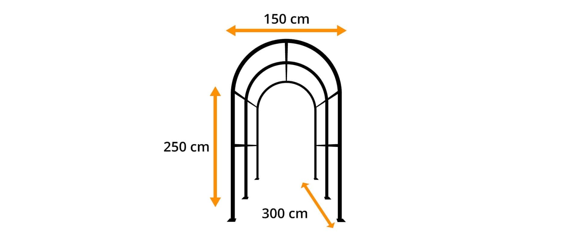 Pergola Garden Arch Flowers Fast Metal — imagine 3