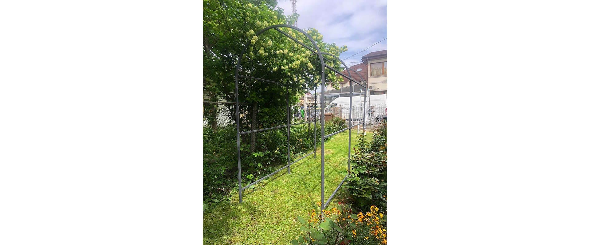 Pergola Garden Arch Flowers Fast Metal