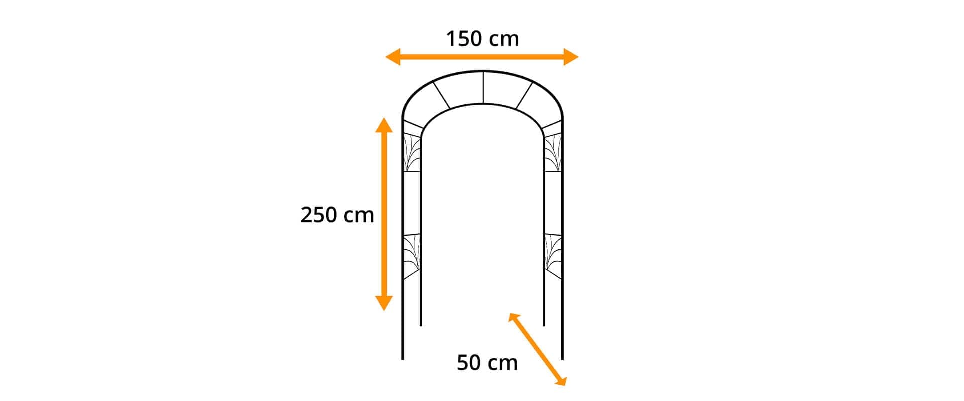 Pergola Garden Arch Rose Fast Metal — imagine 4
