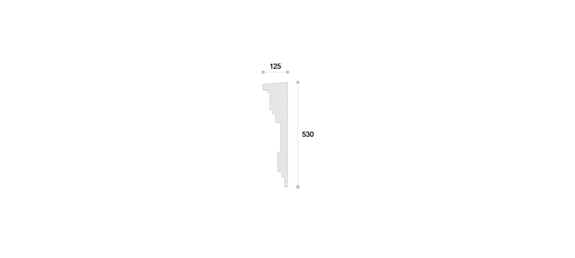 Pilastru coloana decorativa #REZISTENT ADP22 530X125X2000 — imagine 2