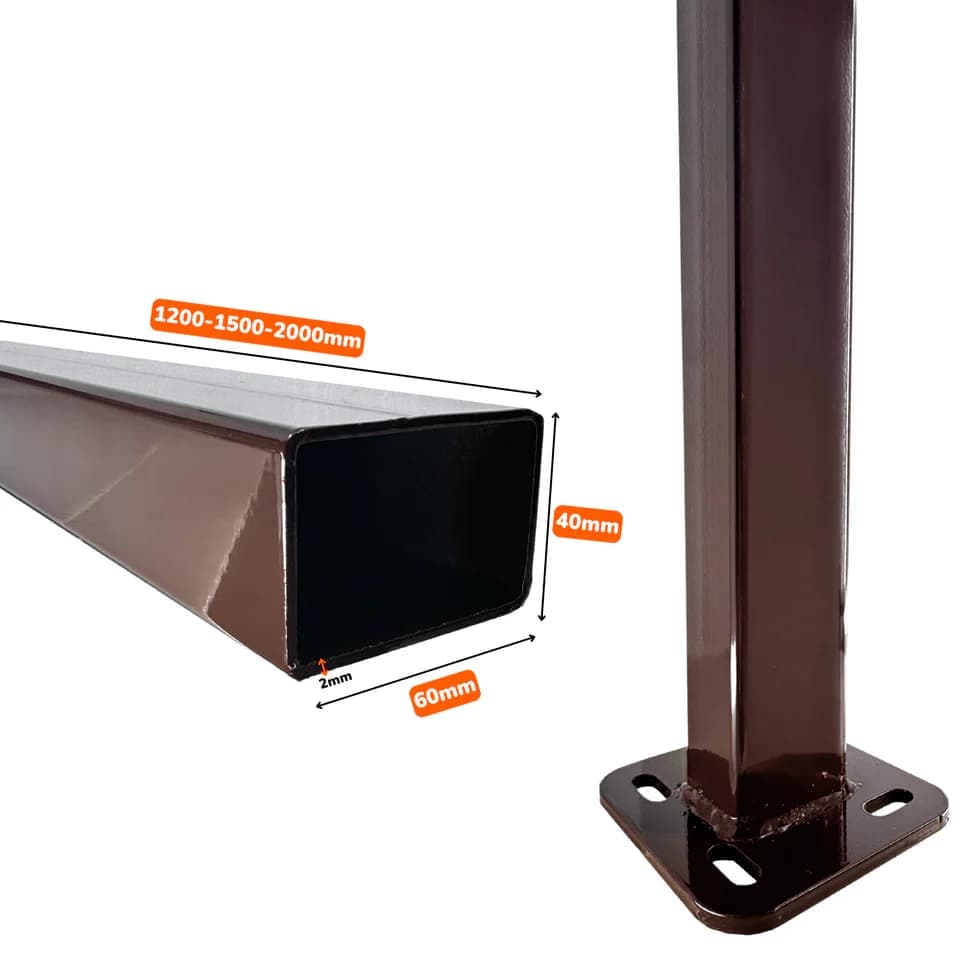 Pilon cu talpa sudata TPS, lucios, 1500 x 60 x 40 x 2mm — imagine 4