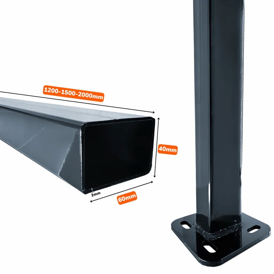 Pilon cu talpa sudata TPS, lucios, 1200 x 60 x 40 x 2mm
